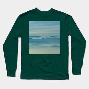 Turquoise mountain horizon Long Sleeve T-Shirt